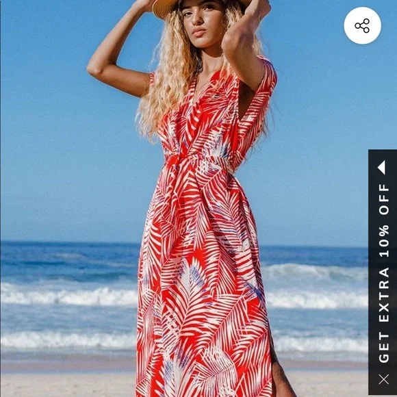 Cupshe Dresses Cupshe Stunning Red Navy And White Summer Dress